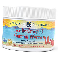 Омега 3 для детей, Nordic Omega-3 Gummy Worms, Nordic Naturals