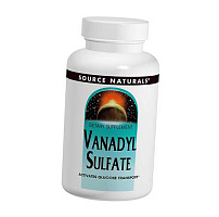 Ванадий сульфат, Vanadyl Sulfate, Source Naturals