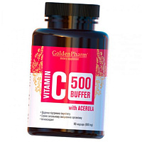 Витамин С Буфер с Ацеролой, Vitamin C Buffer 500, Golden Pharm