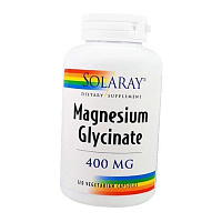 Магний Глицинат, Magnesium Glycinate 400, Solaray
