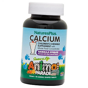 Кальций Магний для детей, Animal Parade Calcium Children's , Nature's Plus