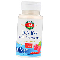 Витамины Д3 и К2, D-3 K-2 ActivMelt, KAL
