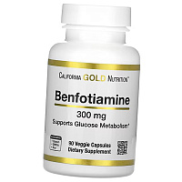 Бенфотиамин с Лейцином, Benfotiamine 300, California Gold Nutrition