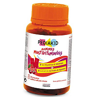 Жевательные Мультивитамины для детей, Multivitamin Gummies, Pediakid