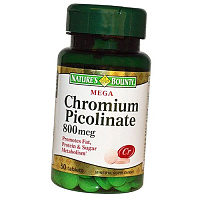 Пиколинат Хрома, Chromium Picolinate 800, Nature's Bounty