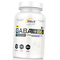 Гамма-аминомасляная кислота с Витамином В6, GABA + B6, Genius Nutrition
