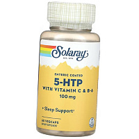 5-гидрокситриптофан с витаминами С и В6, 5-HTP with Vitamin C and B-6, Solaray