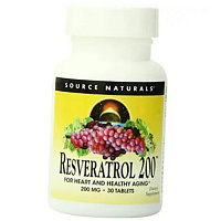 Транс Ресвератрол, Resveratrol 200, Source Naturals 