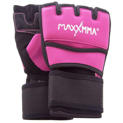 Перчатки-бинты внутренние MaxxMMA BO-0840 (S/M Малиново-черный )
