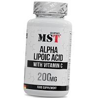 Альфа липоевая кислота с Витамином С, Alpha Lipoic Acid 200, MST 