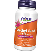 Витамин В12, Метилкобаламин, Methyl B-12 5000, Now Foods