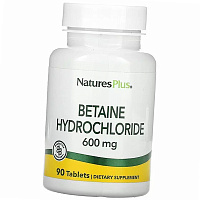 Бетаин Гидрохлорид, Betaine Hydrochloride 600, Nature's Plus