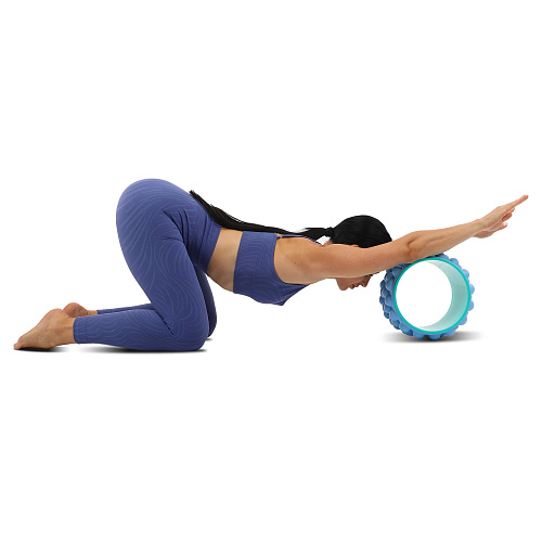 Колесо для йоги массажное Wheel Yoga FI-6205 (  Голубой)