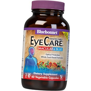Комплекс для зрения, Eye Care Macular & Blue, Bluebonnet Nutrition