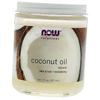 Кокосовое масло для волос и кожи, Coconut Oil, Now Foods