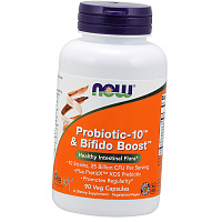 Пробиотики для здоровья кишечной флоры, Probiotic-10 & Bifido Boost, Now Foods