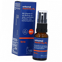 Витамин Д3 К2 для иммунитета и костей, Vitamin D3+K2 Spray, Orthomol