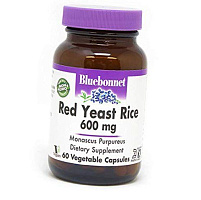 Красный дрожжевой рис, Red Yeast Rice, Bluebonnet Nutrition