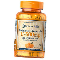 Жевательный витамин C 500 с шиповником