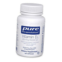 Витамин Д3, Vitamin D3 10000, Pure Encapsulations