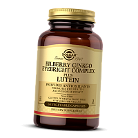 Bilberry Ginkgo Eyebright Complex Plus Lutein Solgar