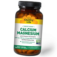 Кальций Магний Витамин Д, Calcium Magnesium with Vitamin D Complex, Country Life