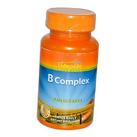 В-комплекс с Рисовыми Отрубями, Vitamin B Complex With Rice Bran, Thompson