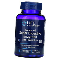 Пищеварительные ферменты с пробиотиками, Enhanced Super Digestive Enzymes and Probiotics, Life Extension