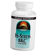 Стресс-комплекс, Hi-Stress B&C, Source Naturals