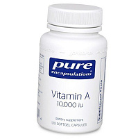 Витамин А, Vitamin A 10000, Pure Encapsulations