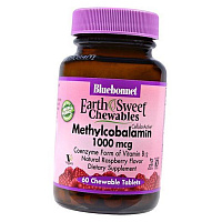 Витамин В12, Метилкобаламин, Methylcobalamin 1000, Bluebonnet Nutrition