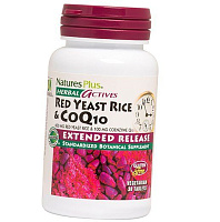 Красный дрожжевой рис и Коэнзим Q10, Red Yeast Rice CoQ10, Nature's Plus