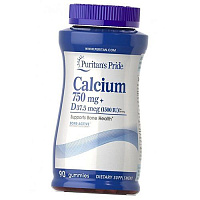 Кальций Д3, Calcium + Vitamin D Gummies, Puritan's Pride