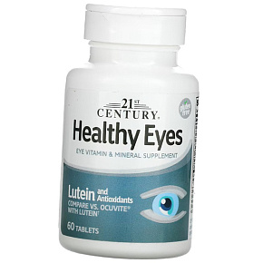 Комплекс для здоровья глаз с лютеином, Healthy Eyes Lutein and Antioxidants, 21st Century