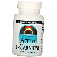 Ацетил L-карнитин, Acetyl L-Carnitine 500, Source Naturals