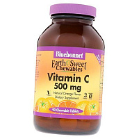 Витамин С жевательный, Vitamin C 500 Chew, Bluebonnet Nutrition