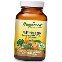 Мультивитамины для мужчин 40+, Multi for Men 40+, Mega Food