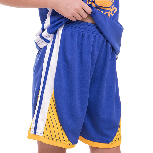 Форма баскетбольная подростковая NBA Golden State Warriors 7354 (S Сине-желтый)