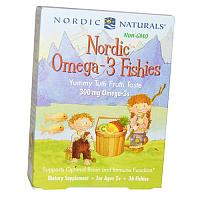 Рыбий жир для детей, Nordic Omega-3 Fishies, Nordic Naturals