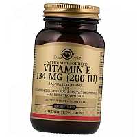 Витамин Е, Смесь токоферолов, Vitamin E 200 Mixed Tocopherols, Solgar