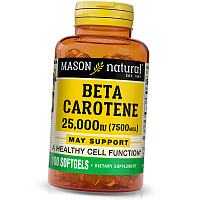 Бета-Каротин, Beta Carotene 25000, Mason Natural