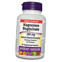 Магний Бисглицинат, Magnesium Bisglycinate 200, Webber Naturals