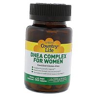 Дегідроепіандростерон для жінок, DHEA Complex for Women, Country Life 
